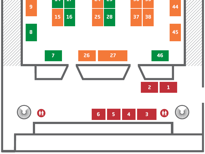 Stande med studieinformation - Åbent Hus på DTU 2026.
